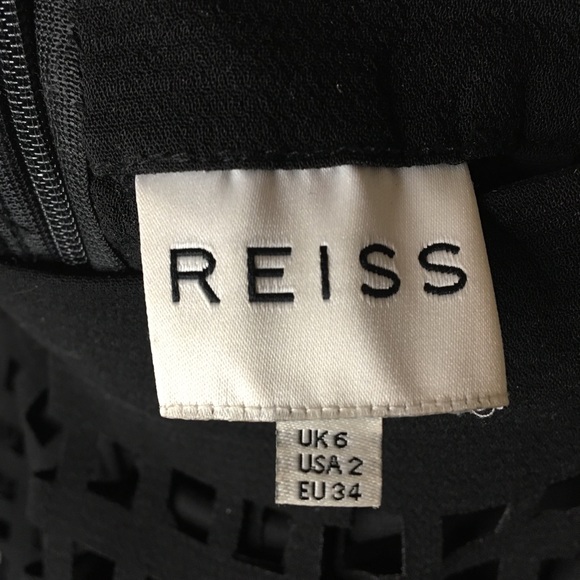 REISS black cut-out Skirt - Picture 3 of 6